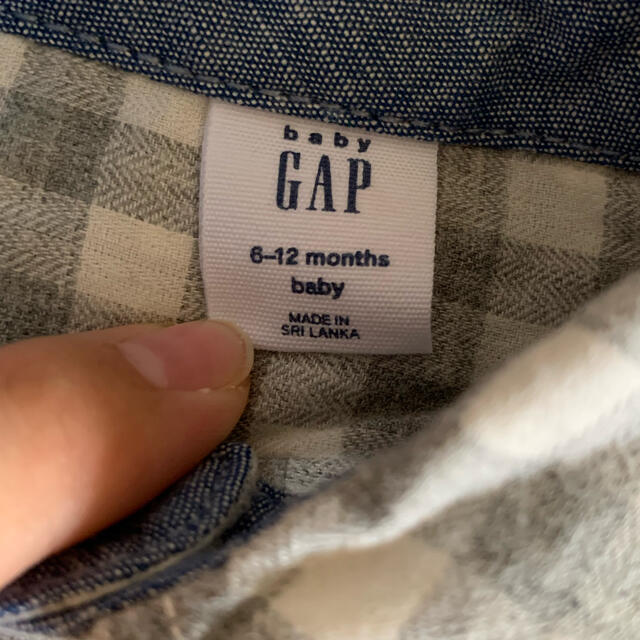 babyGAP(ベビーギャップ)のGAP ブラナンベア シャツロンパース 6-12M(70センチ) キッズ/ベビー/マタニティのベビー服(~85cm)(ロンパース)の商品写真