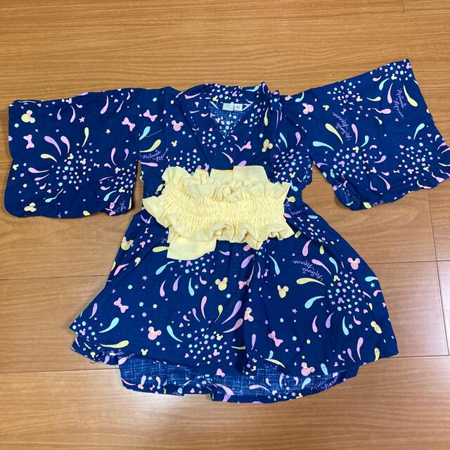 Disney(ディズニー)の浴衣　ミニー キッズ/ベビー/マタニティのキッズ服女の子用(90cm~)(甚平/浴衣)の商品写真