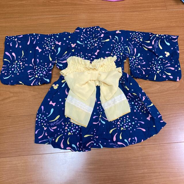 Disney(ディズニー)の浴衣　ミニー キッズ/ベビー/マタニティのキッズ服女の子用(90cm~)(甚平/浴衣)の商品写真