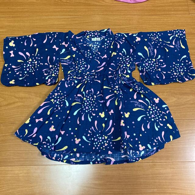 Disney(ディズニー)の浴衣　ミニー キッズ/ベビー/マタニティのキッズ服女の子用(90cm~)(甚平/浴衣)の商品写真