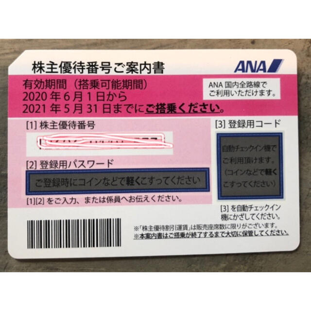 ANA(全日本空輸)(エーエヌエー(ゼンニッポンクウユ))のANA 株主優待 チケットの優待券/割引券(その他)の商品写真