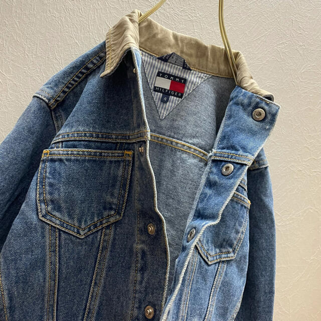 TOMMY HILFIGER(トミーヒルフィガー)の90's オールドトミー  デニム ジャケット   キッズ/ベビー/マタニティのキッズ服男の子用(90cm~)(ジャケット/上着)の商品写真