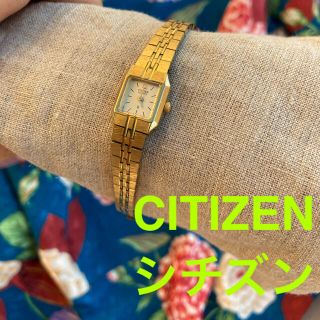 シチズン(CITIZEN)の【シチズン】ゴールド　華奢　腕時計(腕時計)