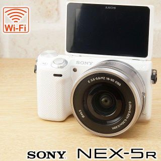 ソニー(SONY)のWi-Fi★ SONY NEX-5R ミラーレス レンズキット(ミラーレス一眼)