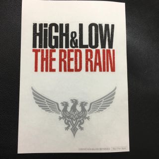 Hghi&Low the red rain ステッカー(アイドルグッズ)