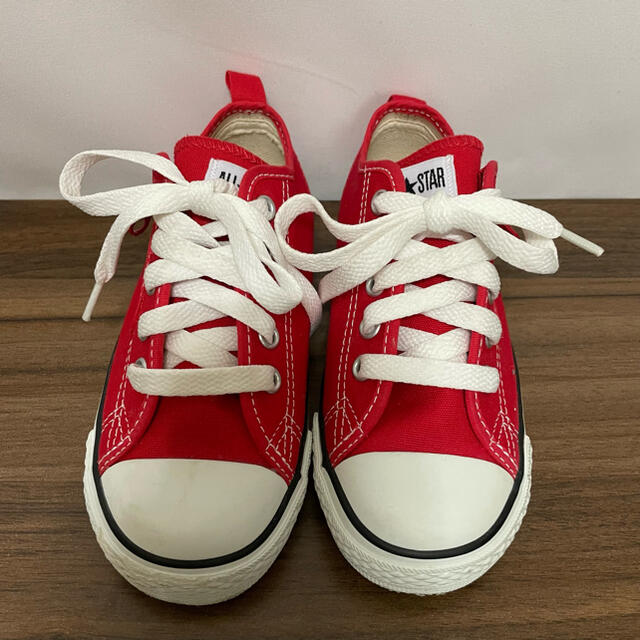 CONVERSE(コンバース)のCONVERSE♡ローカットスニーカー♡赤♡18cm キッズ/ベビー/マタニティのキッズ靴/シューズ(15cm~)(スニーカー)の商品写真