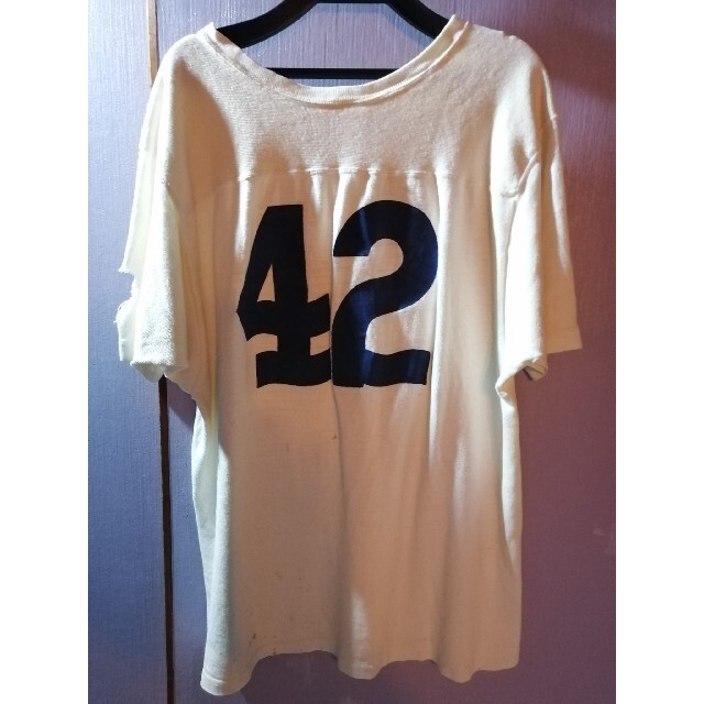 ヴィンテージ フットボールTシャツ ボロ - Tシャツ/カットソー(半袖/袖