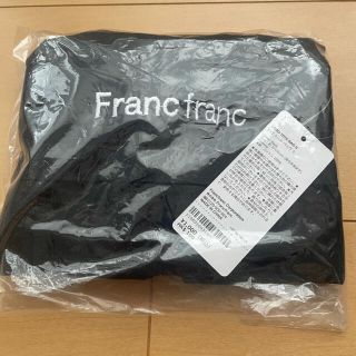 フランフラン(Francfranc)のFrancfranc ロゴトートバッグ　S  Black(トートバッグ)