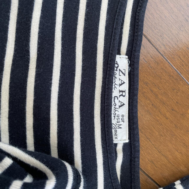 ZARA(ザラ)のZARA ボーダー  カットソー レディースのトップス(Tシャツ(長袖/七分))の商品写真