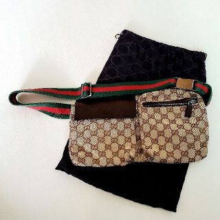 グッチ(Gucci)のGUCCIグッチ☆ GGキャンバス シェリーライン ボディバッグ(ボディバッグ/ウエストポーチ)