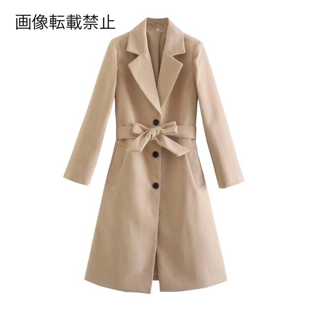ZARA - 10月新作6405◆ベルト付き ロングコート