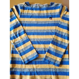 ダブルビー(DOUBLE.B)のミキハウス　ダブルB　紺黃　ボーダー　長袖Tシャツ　130cm(Tシャツ/カットソー)
