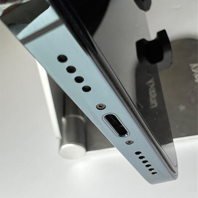Apple(アップル)の(美品) iPhone12 Pro Max 256GB ブルー SIMフリー スマホ/家電/カメラのスマートフォン/携帯電話(スマートフォン本体)の商品写真