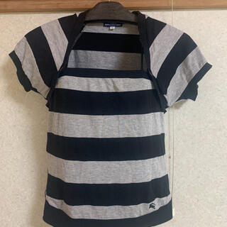 バーバリーブルーレーベル(BURBERRY BLUE LABEL)のバーバリーブルーレベル　ドッキング　ボーダーシャツ(Tシャツ(半袖/袖なし))