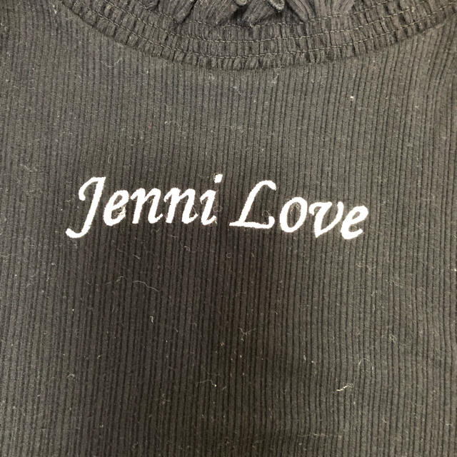 JENNI(ジェニィ)のJenni love ジェニー ラブ　袖フリルカットソー　ブラック　長袖　140 キッズ/ベビー/マタニティのキッズ服女の子用(90cm~)(Tシャツ/カットソー)の商品写真