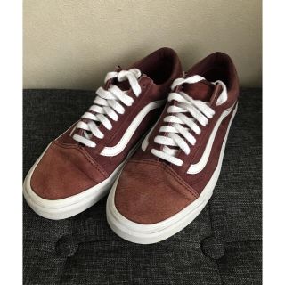 ヴァンズ(VANS)のVANS OLDSKOOL  オールスウェード 25cm バーガンディ(スニーカー)