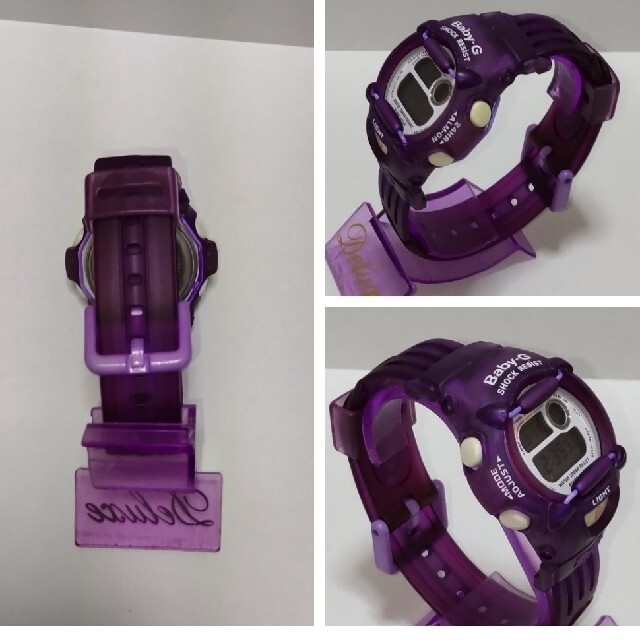 Baby-G(ベビージー)のBaby-G 370 カスタム染色バイオレット 💜 レディースのファッション小物(腕時計)の商品写真