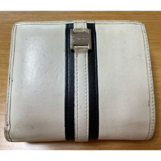 クレージュ(Courreges)のクレージュ 二つ折り財布 バイカラー 白(財布)