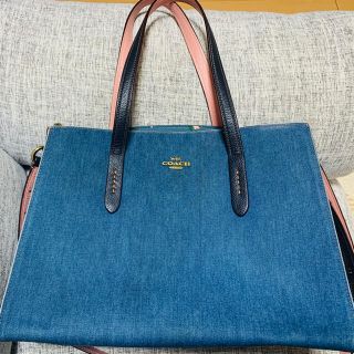 コーチ(COACH)の【年始セール】coach コーチ　デニム　バッグ(ハンドバッグ)