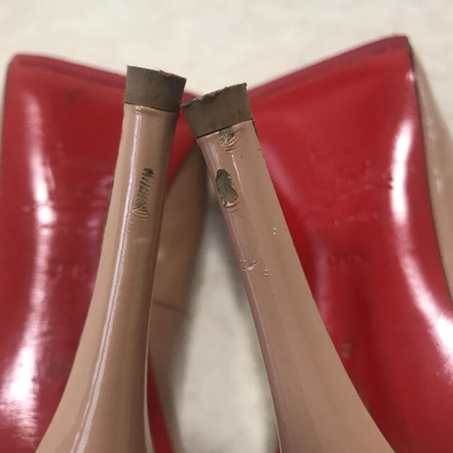 Christian Louboutin(クリスチャンルブタン)のクリスチャンルブタン オープントゥパンプス38.5 レディースの靴/シューズ(ハイヒール/パンプス)の商品写真