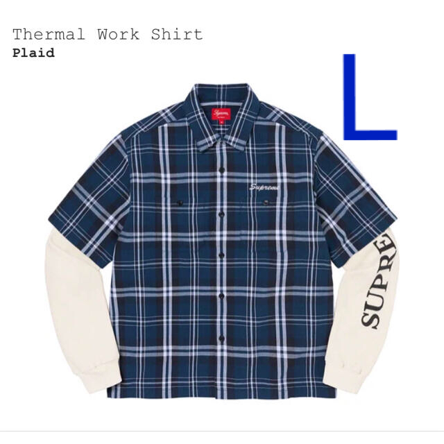 supreme 21aw Thermal Work Shirt L シャツ