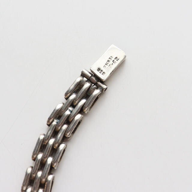 Vintage Mexican Silver Bracelet 18.5cm メンズのアクセサリー(ブレスレット)の商品写真