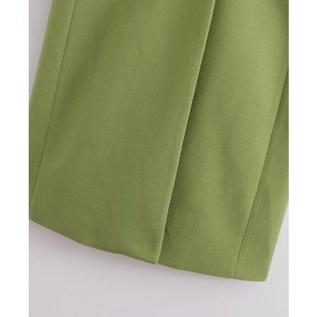 ZARA(ザラ)の🎃10月新作👻6409◆green グリーン チェスターコート ロングコート レディースのジャケット/アウター(チェスターコート)の商品写真