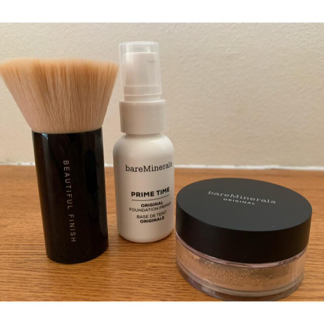 bareMinerals(ベアミネラル)のベアミネラルベースメイクセット　オリジナルファンデーションゴールデンベージュ コスメ/美容のベースメイク/化粧品(ファンデーション)の商品写真