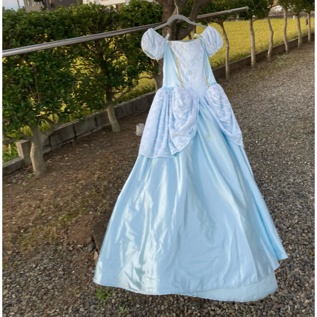 国産日本製 シンデレラ アニメ版 豪華ドレス 衣装 コスプレ Dハロの