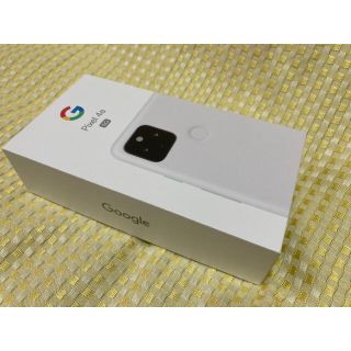 グーグル(Google)のgoogle Pixel4a（5G）ホワイト 新品未使用(スマートフォン本体)