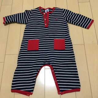 プチバトー(PETIT BATEAU)の新品　PETIT BATEAU　ロンパース(ロンパース)