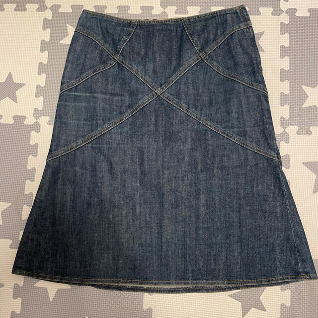 BURBERRY BLUE LABEL(バーバリーブルーレーベル)の＊美品＊Burberry デニムラップスカート レディースのスカート(ひざ丈スカート)の商品写真