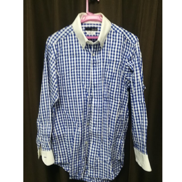 UNITED ARROWS(ユナイテッドアローズ)のデザインワイシャツ   ブルーチェック   サイズ  L メンズのトップス(Tシャツ/カットソー(七分/長袖))の商品写真