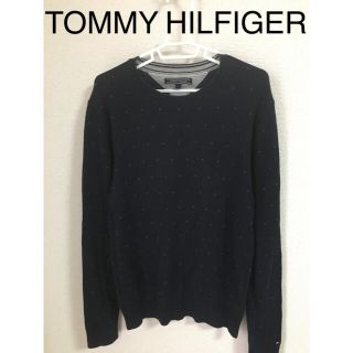 トミーヒルフィガー(TOMMY HILFIGER)の【難あり】TOMMY HILFIGER 刺繍ドット　ニット(ニット/セーター)