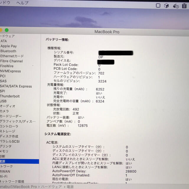 MacBook Pro 2015 USキー 16GB 256GB 購入特典付 2