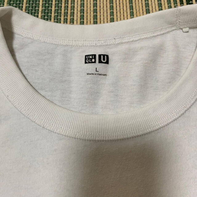 UNIQLO(ユニクロ)のユニクロ UNIQLO U Tシャツ　ホワイト L メンズのトップス(Tシャツ/カットソー(半袖/袖なし))の商品写真