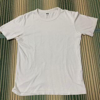 ユニクロ(UNIQLO)のユニクロ UNIQLO U Tシャツ　ホワイト L(Tシャツ/カットソー(半袖/袖なし))