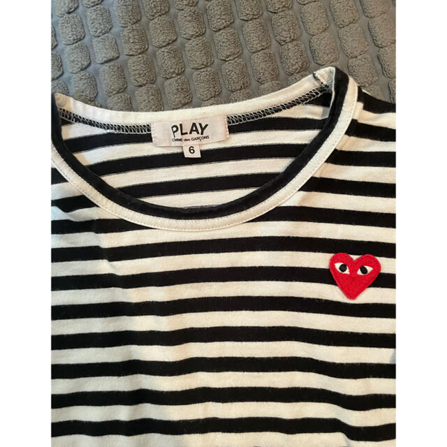 COMME des GARCONS(コムデギャルソン)のPLAY Comme des Garçons kids カットソー キッズ/ベビー/マタニティのキッズ服男の子用(90cm~)(Tシャツ/カットソー)の商品写真