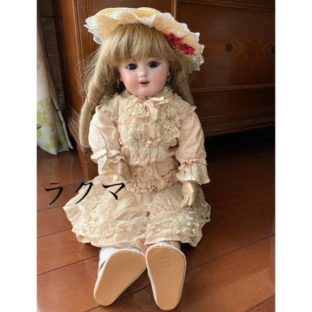 オリジナル  アンティークビスクドール　エデンベベ約45㎝　ウイッグ2点付き 人形