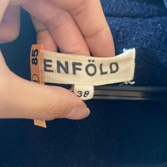 ENFOLD(エンフォルド)のENFOLD ショートビーバーボックスコクーンコート レディースのジャケット/アウター(その他)の商品写真