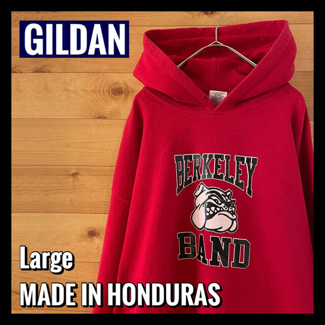 GILDAN(ギルタン)の【GILDAN】カレッジ ロゴ スウェット パーカー バークレー L US古着 メンズのトップス(パーカー)の商品写真