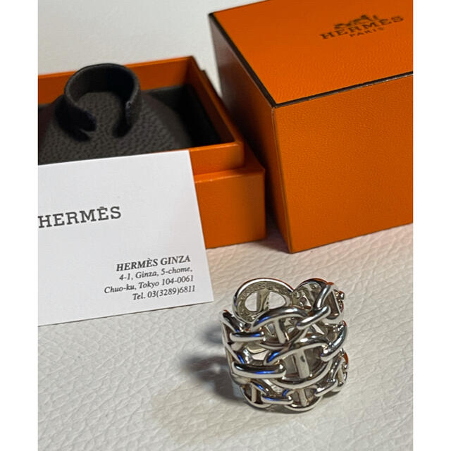 Hermes(エルメス)のエルメス シェーヌダンクル アンシェネGM リング シルバー SV925  レディースのアクセサリー(リング(指輪))の商品写真