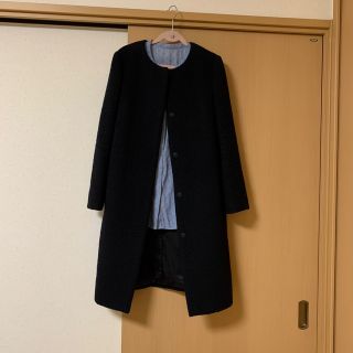 ユナイテッドアローズ(UNITED ARROWS)のノーカラーコート(ロングコート)