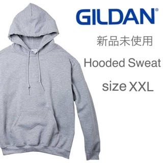 ギルタン(GILDAN)の新品未使用 ギルダン 無地 プルオーバーパーカー ヘザーグレー XXL(Tシャツ/カットソー(七分/長袖))