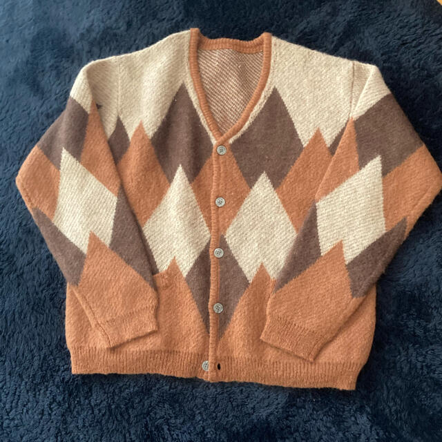 Needles(ニードルス)のvintage mohair cardigan アーガイル メンズのトップス(カーディガン)の商品写真