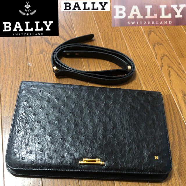 値上がり必至　ビンテージ　BALLY ２ウェイ　バッグ　オーストリッチ