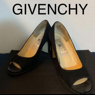 ジバンシィ(GIVENCHY)のジバンシー★オープントゥ★黒の美脚パンプス(ハイヒール/パンプス)