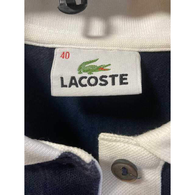 LACOSTE(ラコステ)のラコステ　ネイビー　ポロシャツ レディースのトップス(ポロシャツ)の商品写真