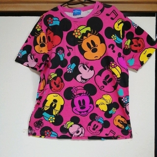 ディズニー(Disney)の【LL】ディズニー　ミニー総柄　Tシャツ(Tシャツ(半袖/袖なし))