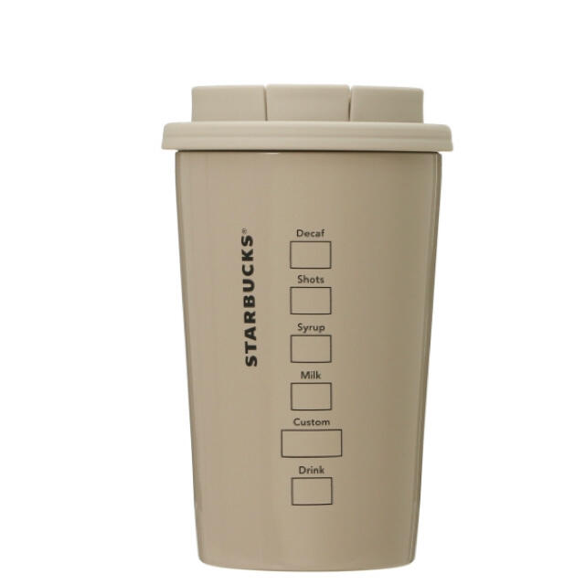 Starbucks Coffee(スターバックスコーヒー)の新品　スターバックス スタバ タンブラー  ステンレスTOGOカップ　ベージュ インテリア/住まい/日用品のキッチン/食器(タンブラー)の商品写真